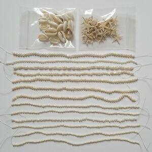 Real Natural Freshwater Pearls Cowrie Sea Shell Starfish Beads Jewelry Component